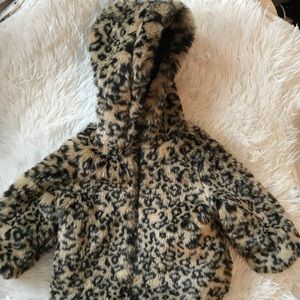 Little77 by AEO Faux Animal Print Jacket 0-6 mos